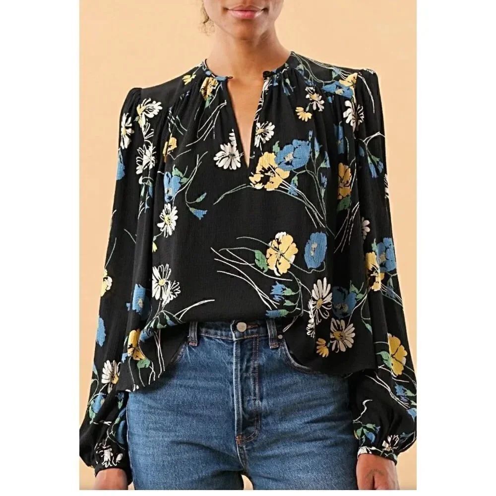 byTiMo Bubble Viscose Top in Daisy NWT Size Medium